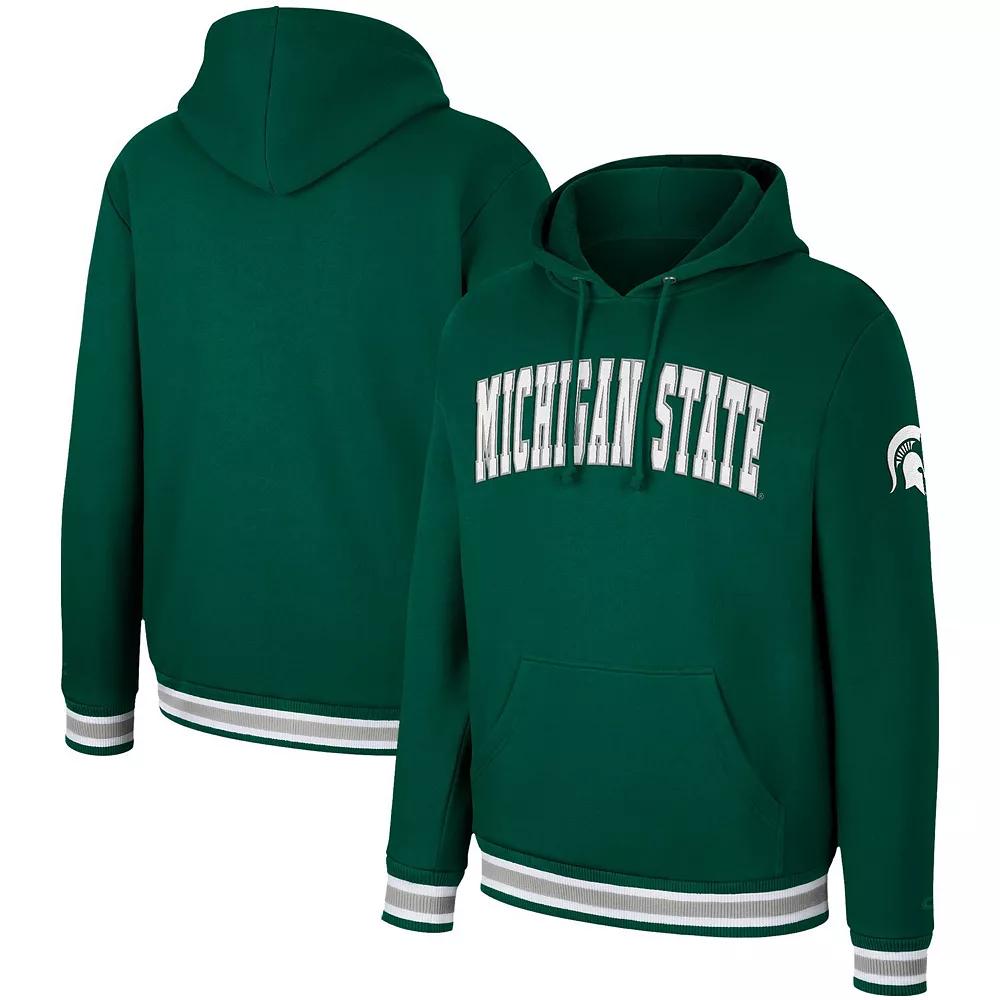 Men's Colosseum Green Michigan State Spartans Varsity Arch Pullover Hoodie, Size: XL Product Image