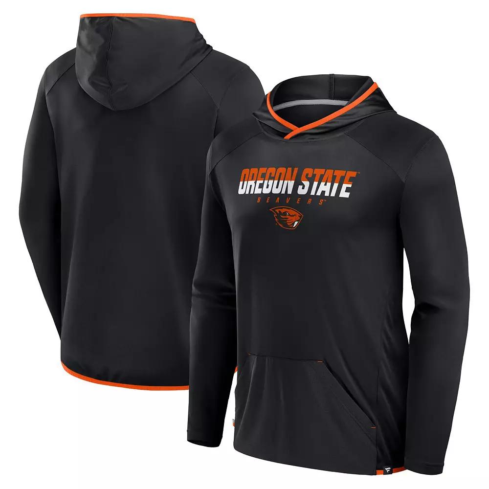 Men's Fanatics Black/Orange Oregon State Beavers Transitional Hoodie T-Shirt,  Product Image