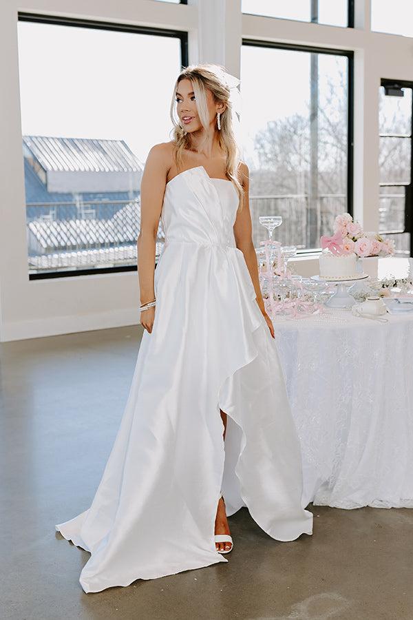 Lovely Moment Satin Maxi Dress Product Image