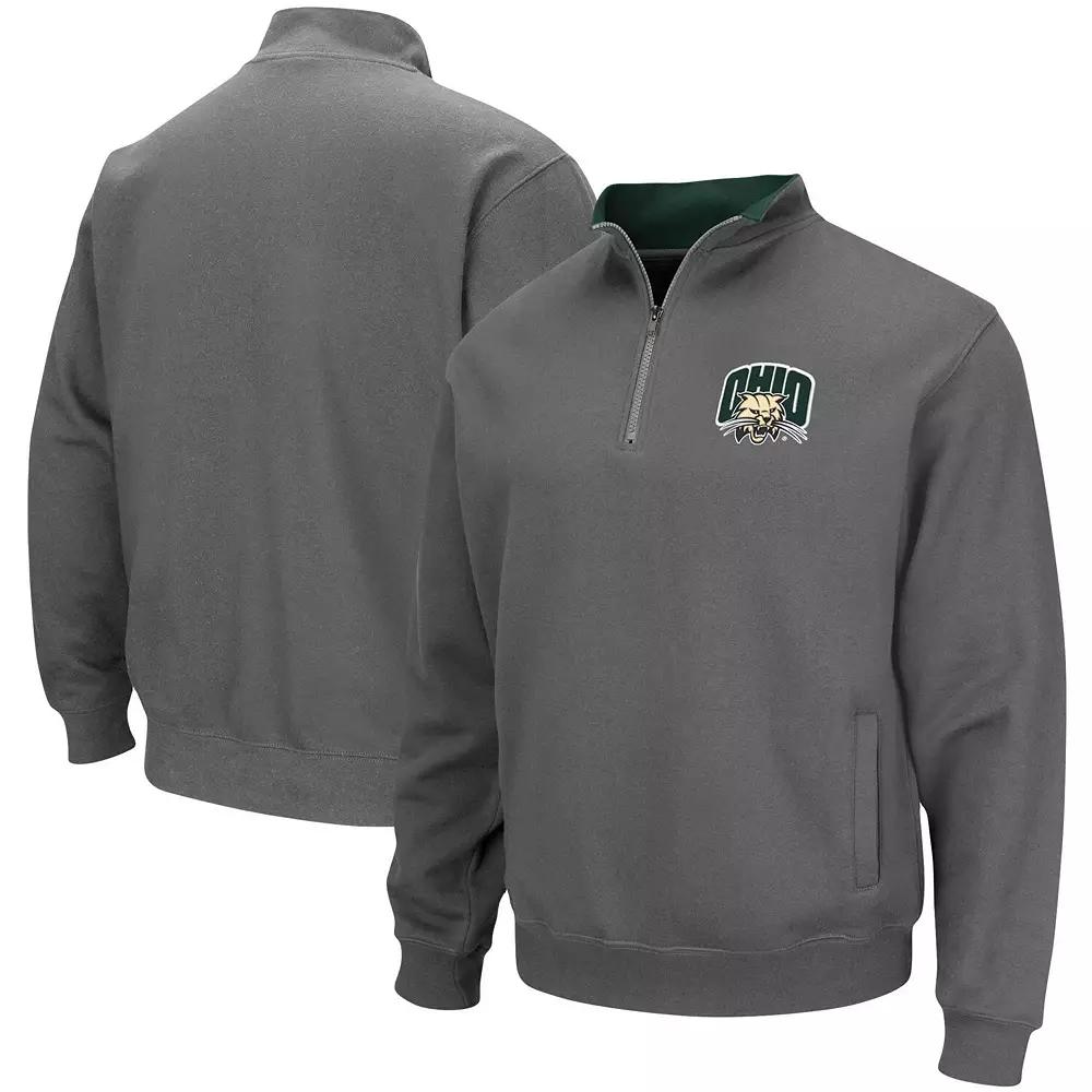 Men's Colosseum Charcoal Alabama Crimson Tide Tortugas Logo Quarter-Zip Pullover Jacket,  Product Image