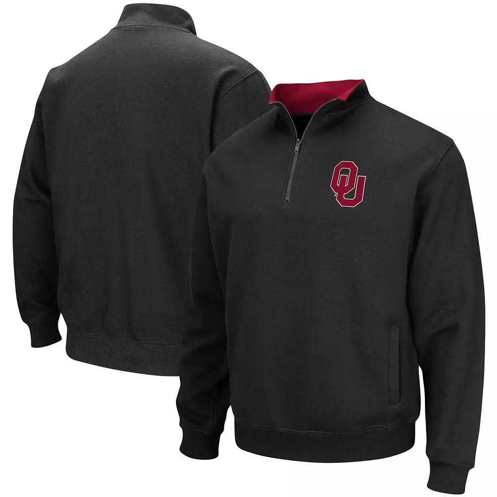 Men's Colosseum Black LSU Tigers Big & Tall Tortugas Quarter-Zip Jacket,  Product Image