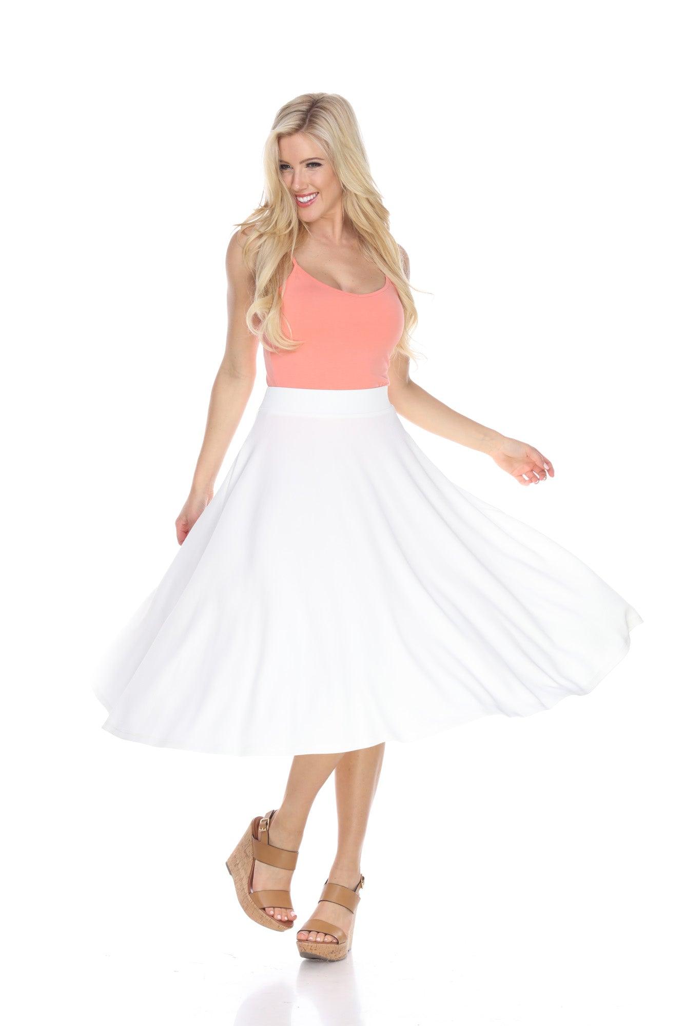 Tasmin Flare Midi Skirts Product Image