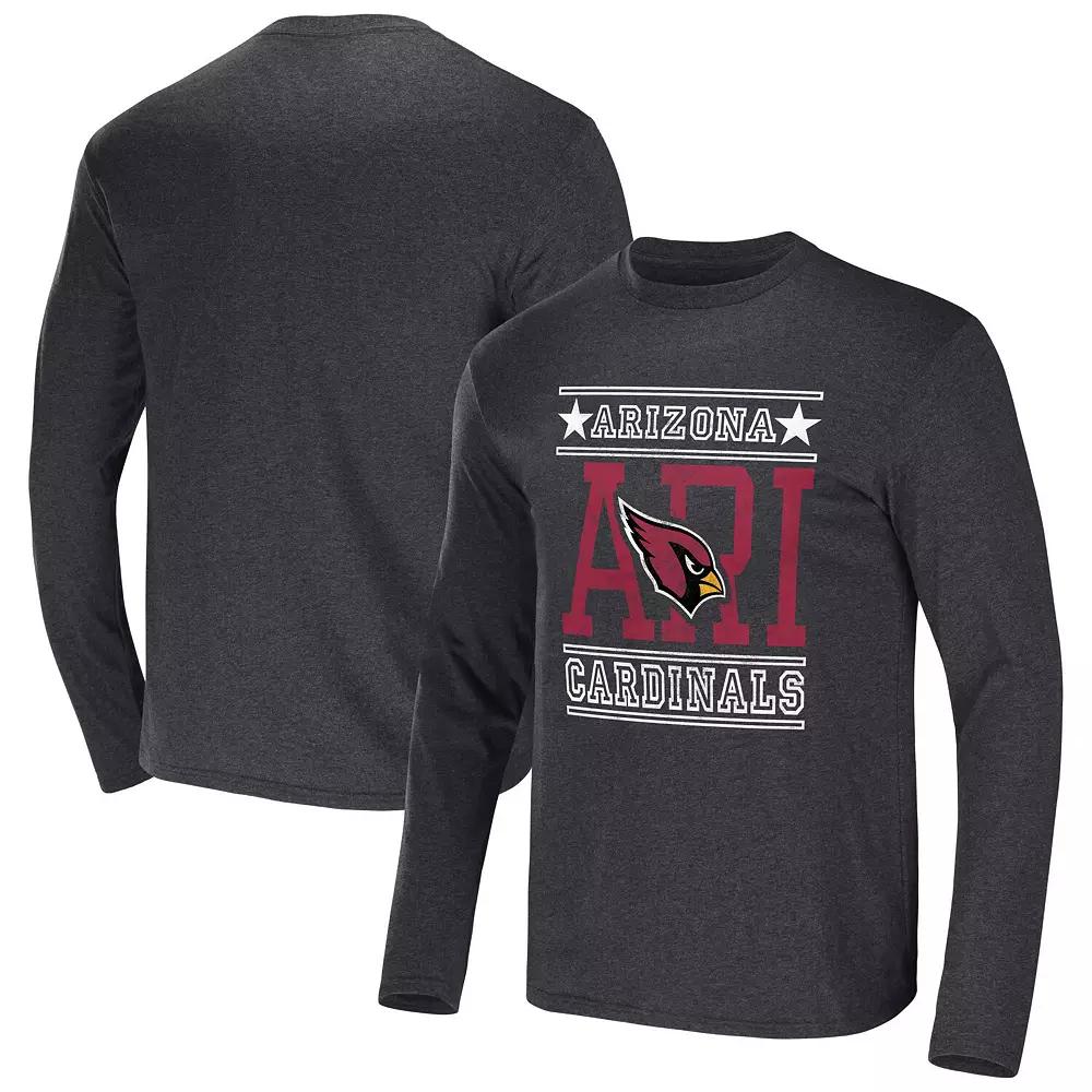 Men's NFL x Darius Rucker Collection by Fanatics Heathered Charcoal Tampa Bay Buccaneers Long Sleeve T-Shirt,  Product Image