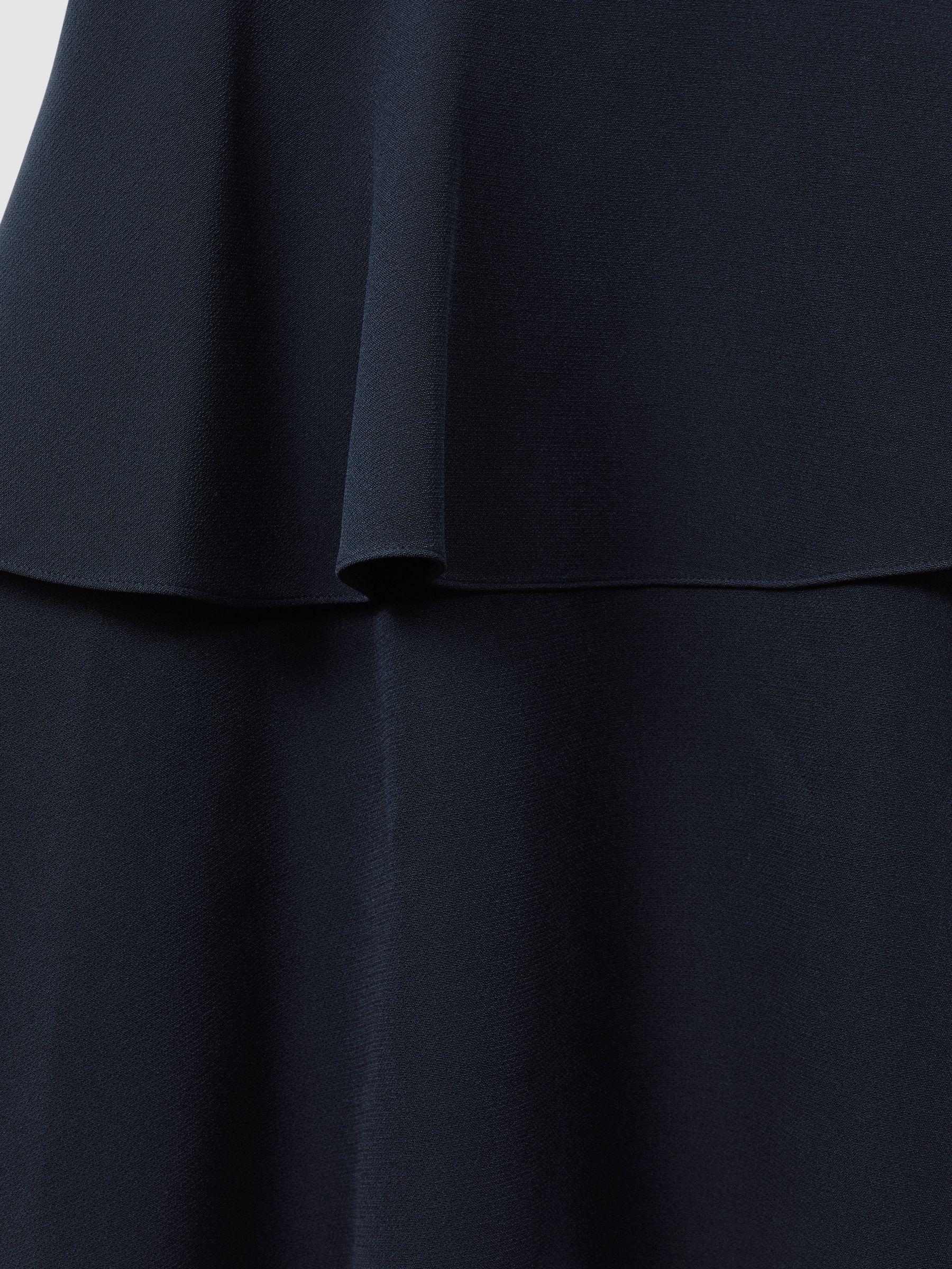 Florere Tiered Mini Dress in Navy Product Image