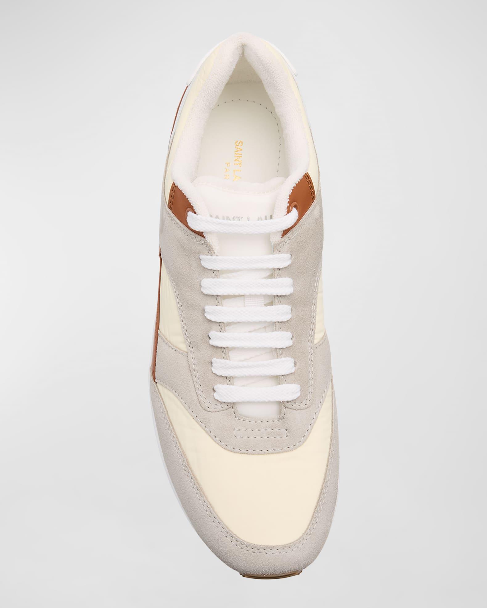 Men's Bump 15 Nylon and Leather Low-Top Sneakers Product Image