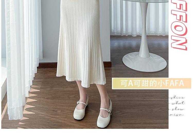 Maternity Frog Buttoned Jacket / Spaghetti Strap Knit Pleated Midi A-Line Dress / Set Product Image