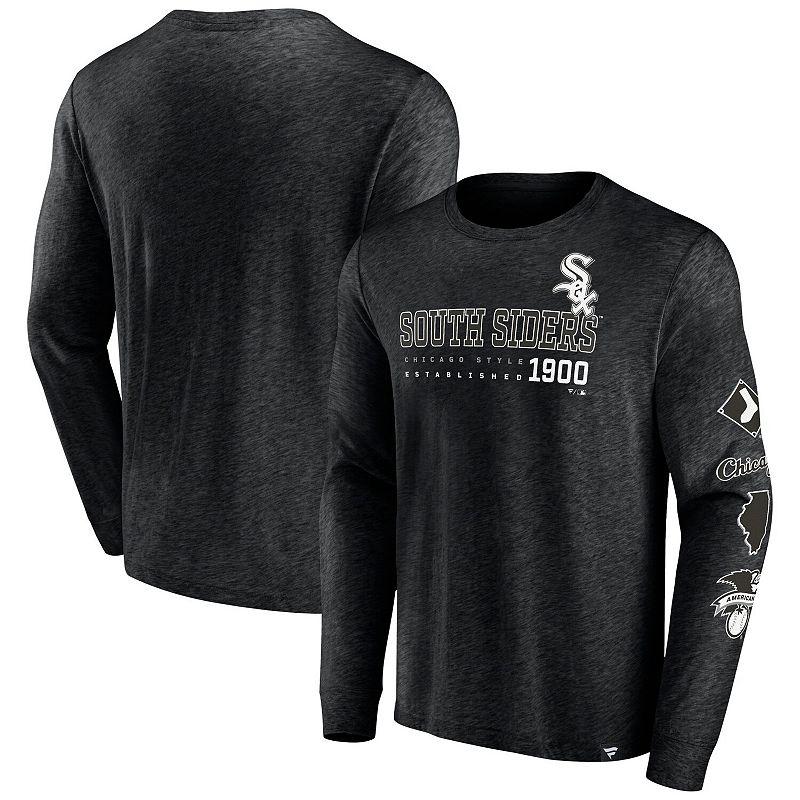 Men's Fanatics Branded Black Chicago White Sox High Whip Pitcher Long Sleeve T-Shirt,  Product Image