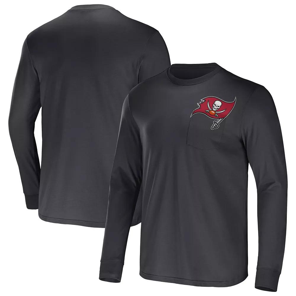 Men's NFL x Darius Rucker Collection by Fanatics Cardinal Arizona Cardinals Team Long Sleeve Pocket T-Shirt,  Product Image