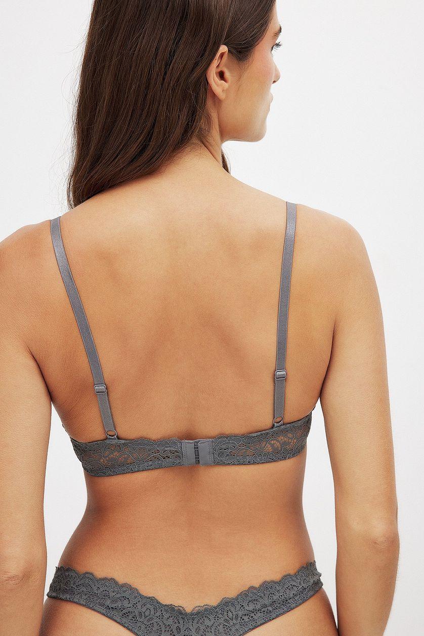 Satin Detail Wire Bra Product Image