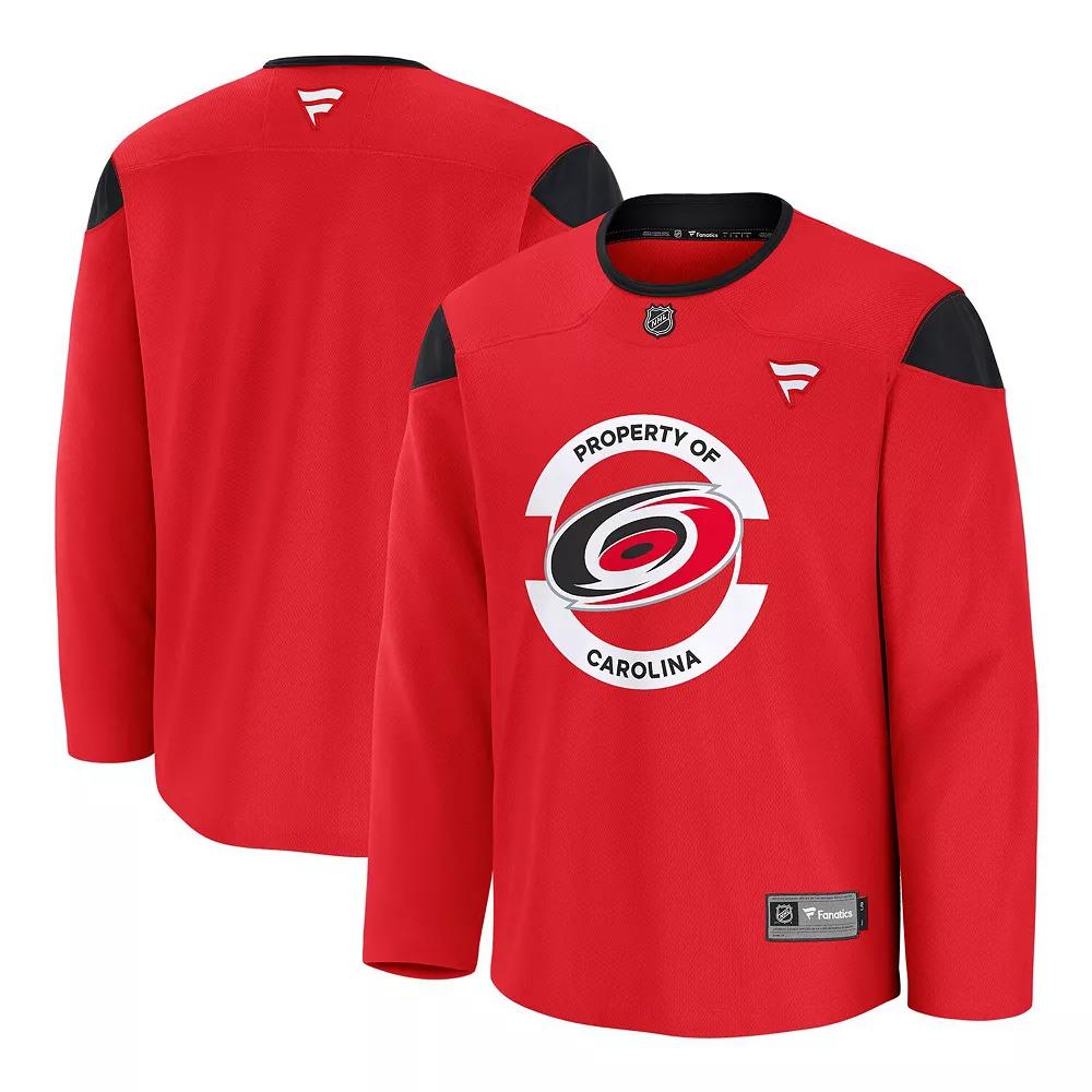 Men's Fanatics Red Carolina Hurricanes Home Practice Jersey, Size: 3XL Product Image