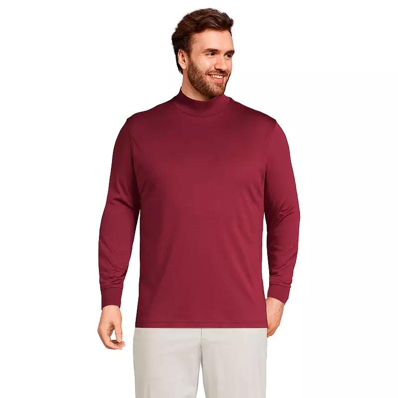 Big & Tall Lands' End Super Soft Supima Mock Turtleneck, Men's,  Product Image