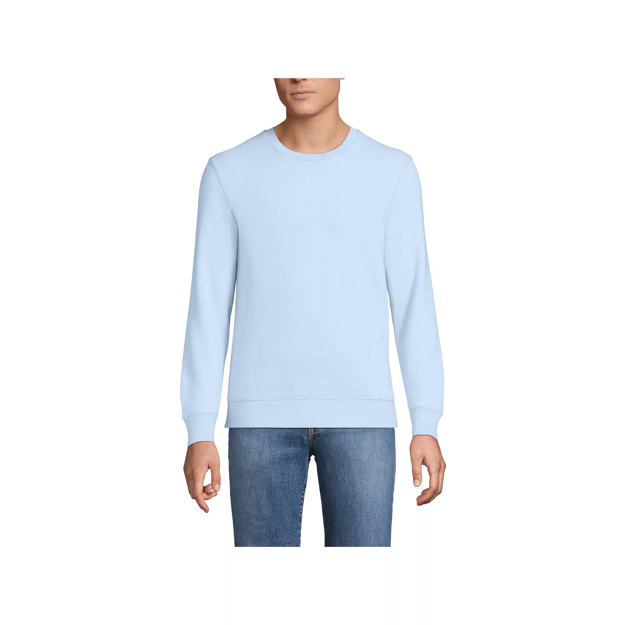Big & Tall Lands' End Long Sleeve Serious Sweats Crewneck Sweatshirt, Men's,  Product Image