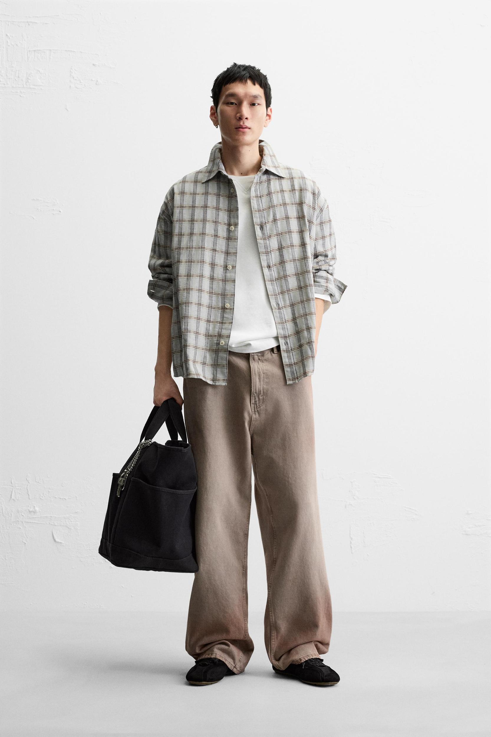 TEXTURED PLAID SHIRT Product Image