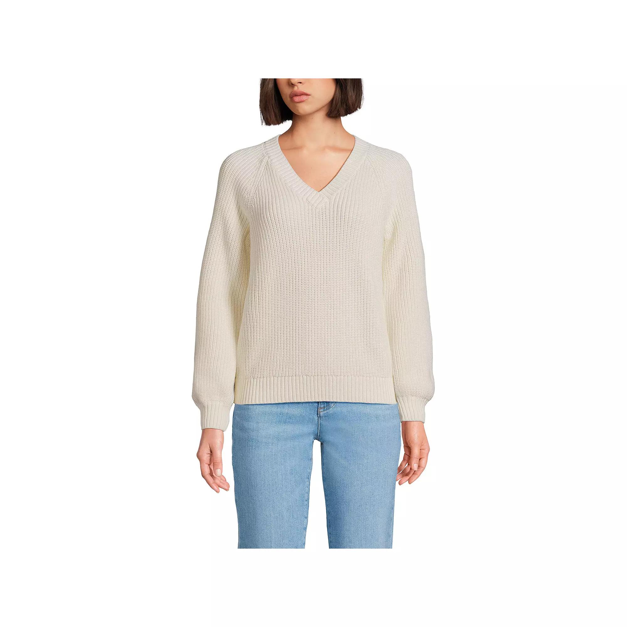 Women's Lands' End Drifter Balloon Sleeve Sweater,  Product Image