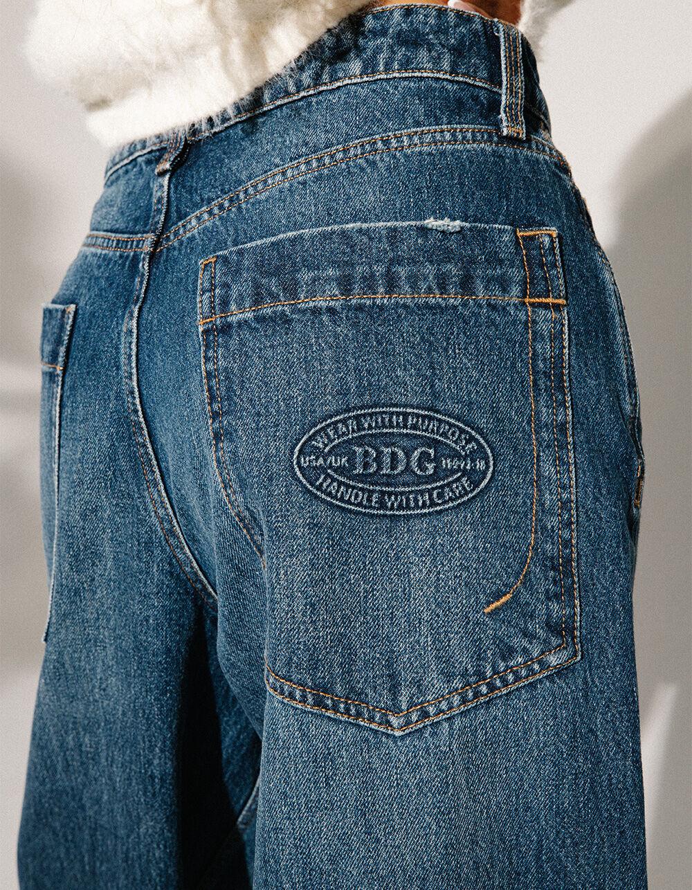 BDG Urban Outfitters Jaya Low Rise Ultra Loose Womens Jeans - DARK INDIGO Product Image