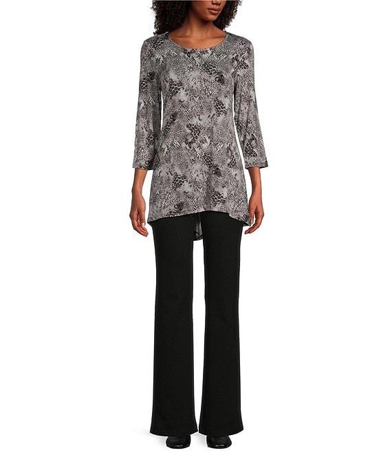 Intro Petite Size Stella Boot Leg Pull-On Double Knit Pants Product Image