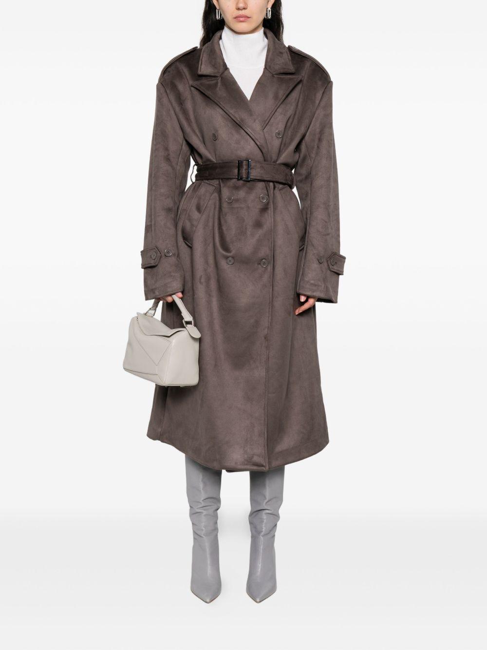 Pembroke belted double-breasted trench coat Product Image