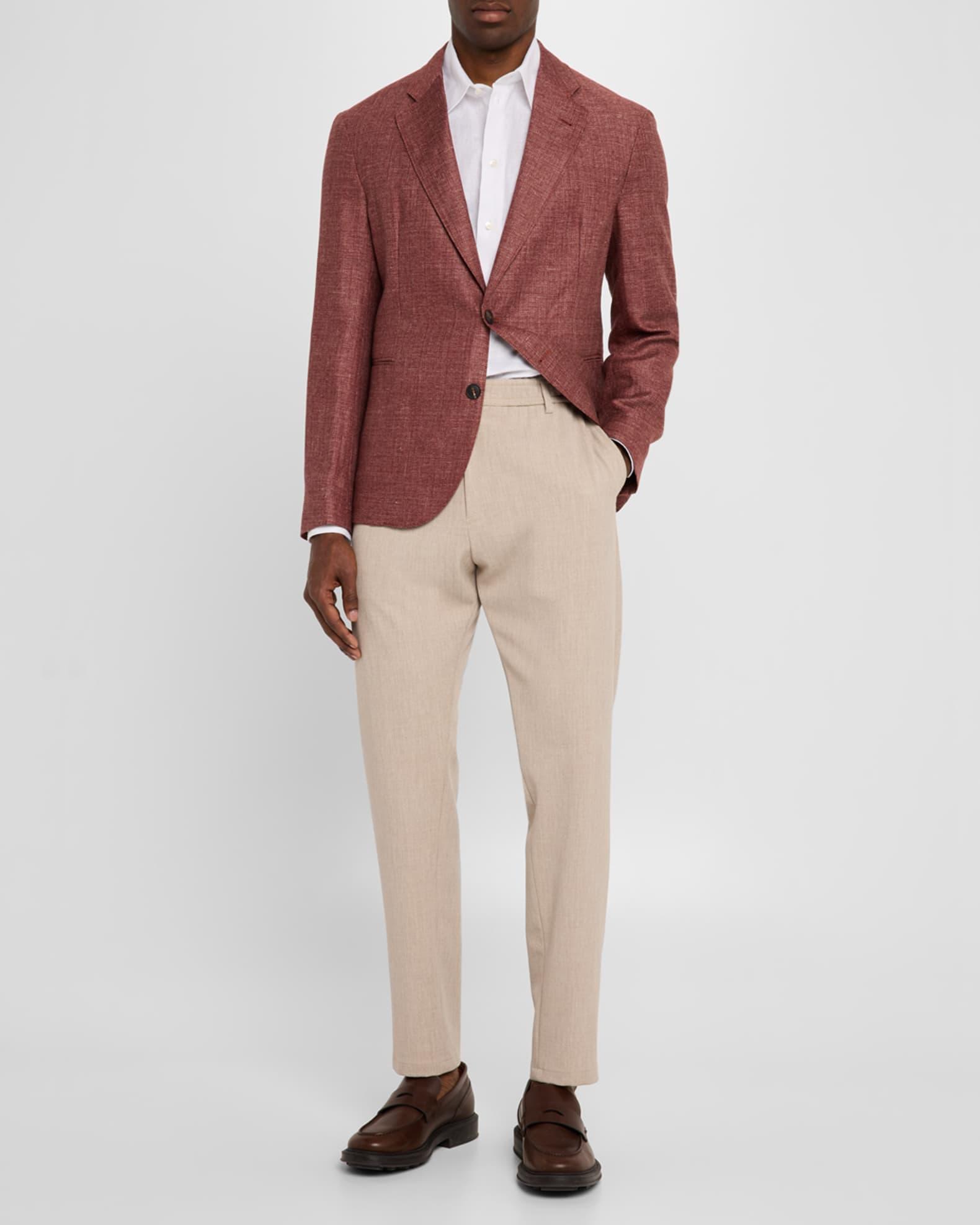 Men's Linen and Wool Soft Single-Breasted Sport Coat Product Image