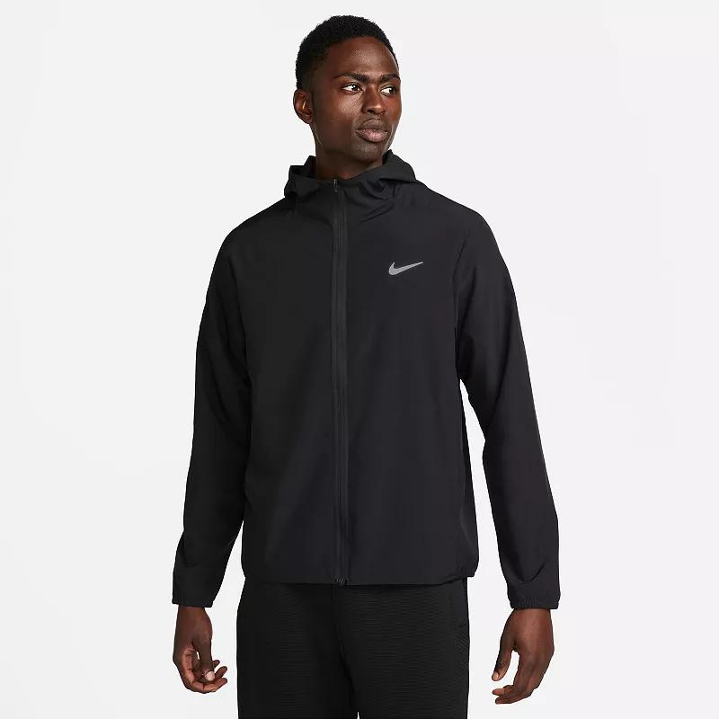 Men's Nike Dri-FIT Form Hooded Jacket, Size: XXL, Black Product Image