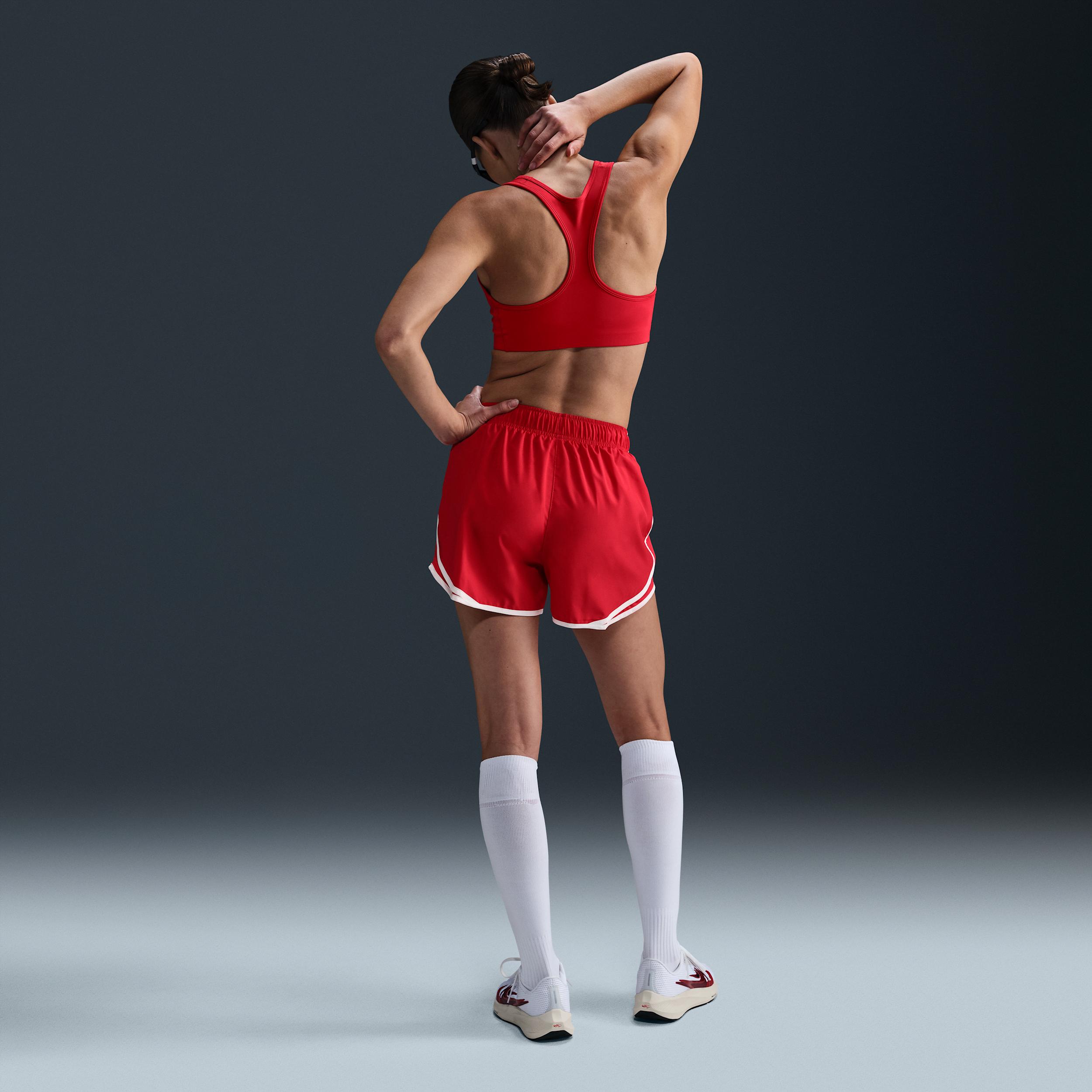 Nike Womens Tempo Dri-FIT Mid-Rise Brief-Lined Running Shorts | HM6096-657 Product Image