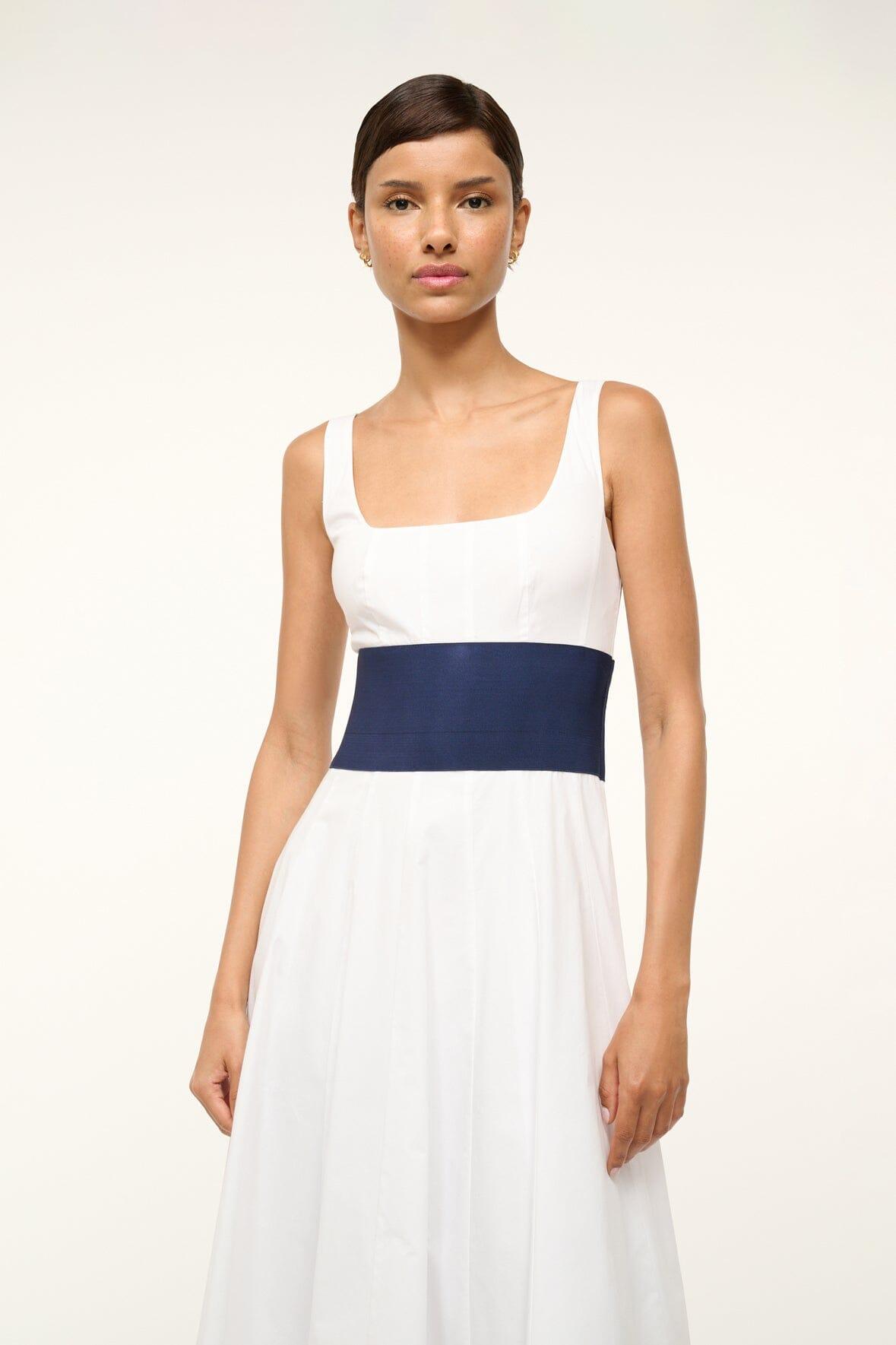 RIG DRESS | WHITE NAVY Product Image