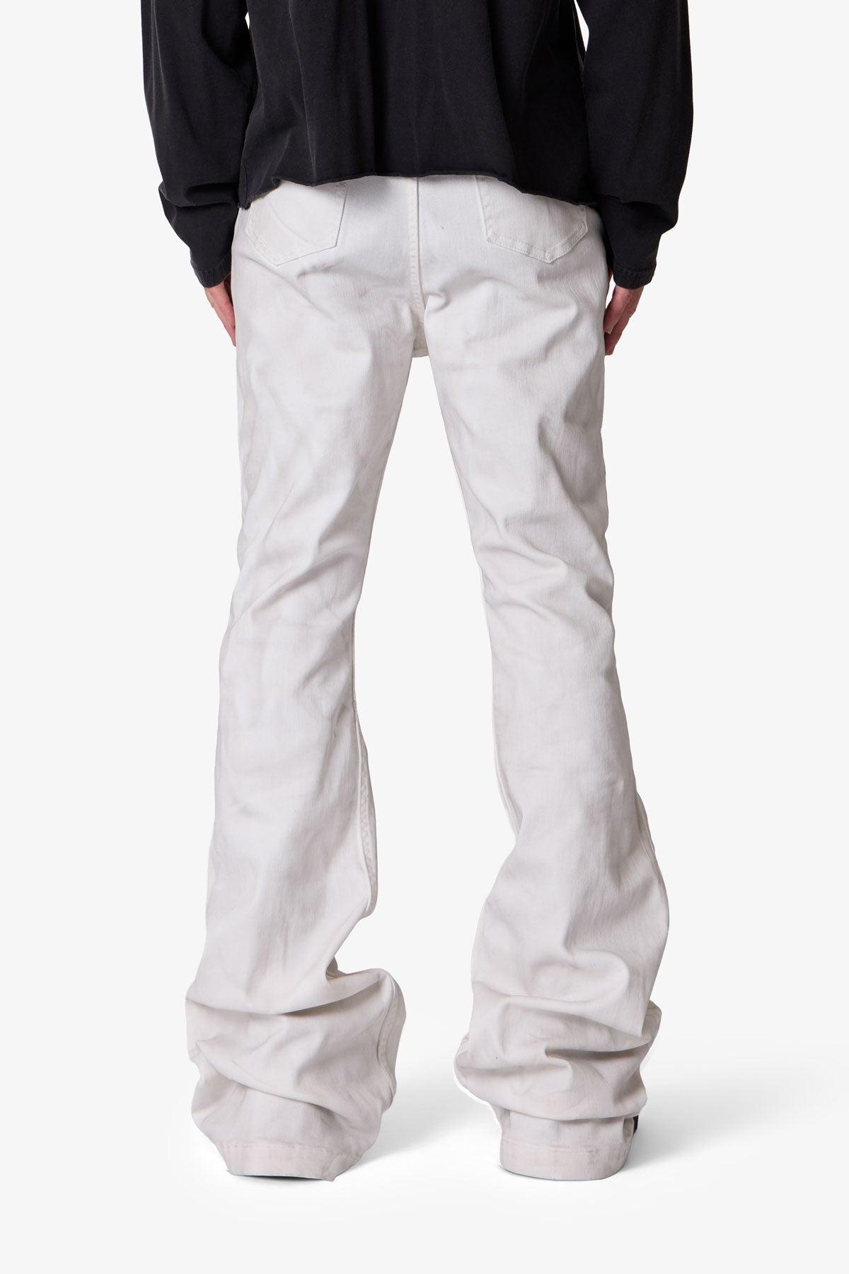 Super Stacked Denim - White Product Image