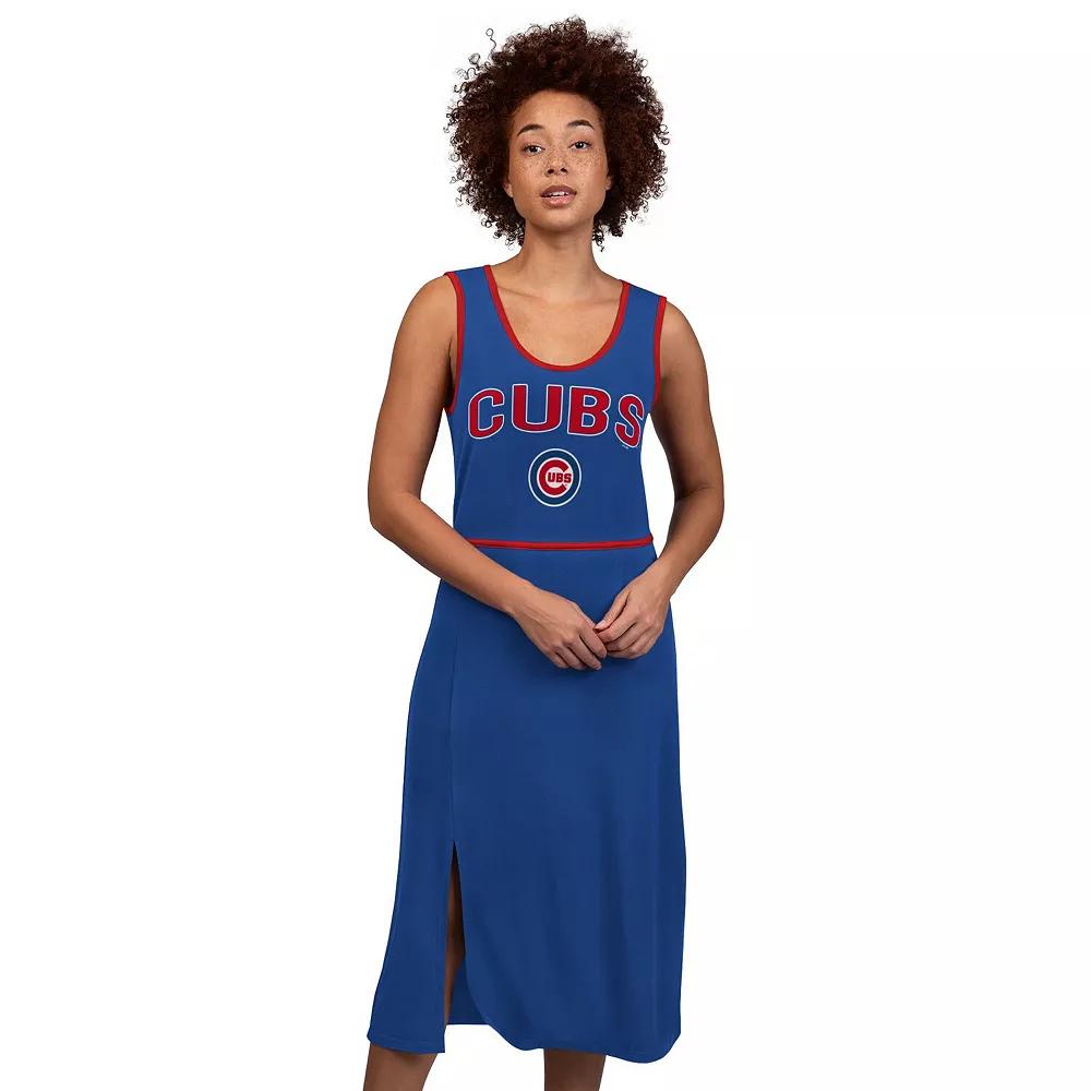 Women's G-III 4Her by Carl Banks Royal Chicago Cubs Center Field Maxi Dress,  Product Image