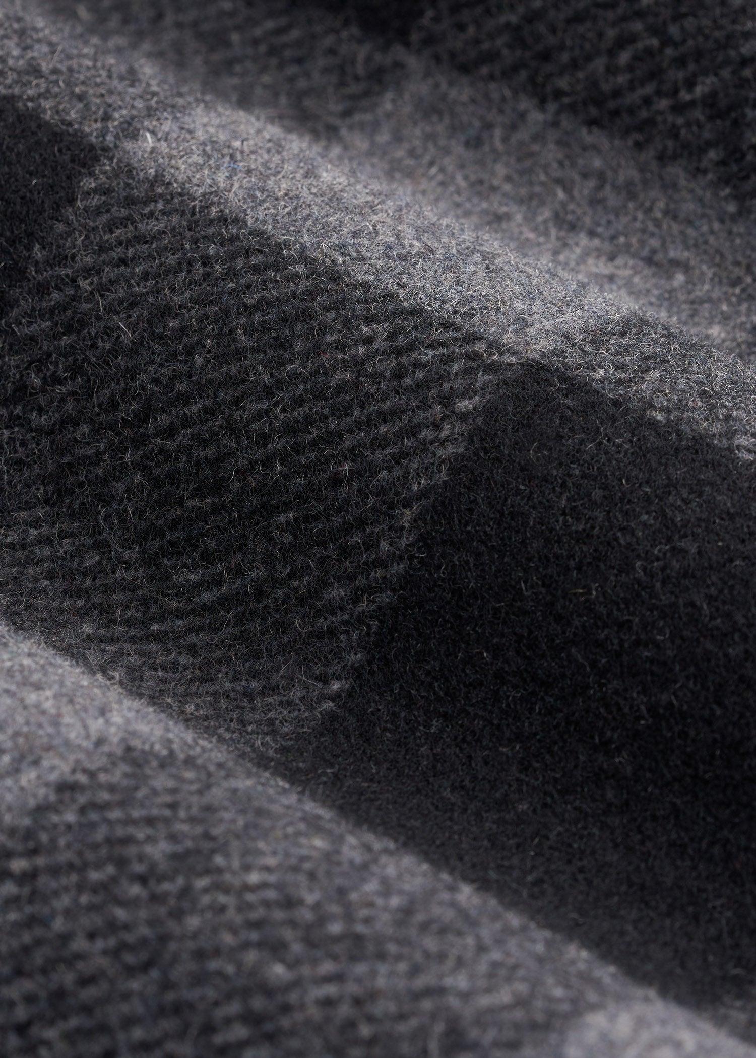 LJ&S Wool Blend Shirt Jacket for Tall Men in Black and Grey Check Male Product Image