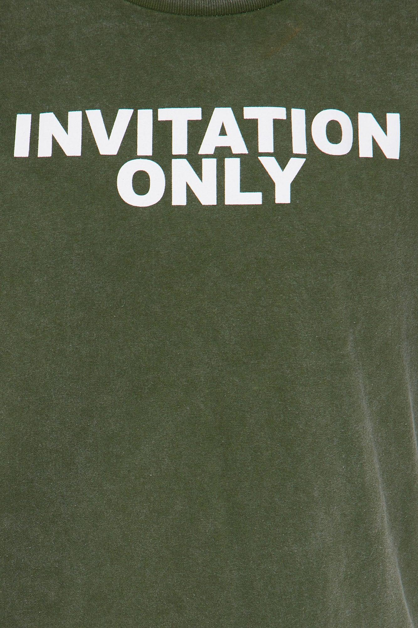 Invitation Only Washed Tee - Olive Female Product Image