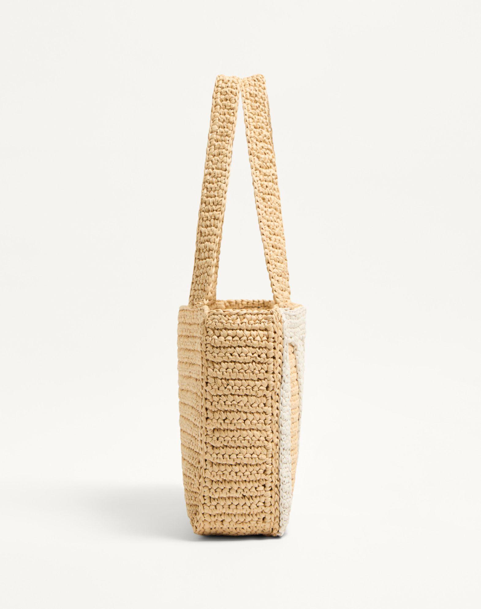 Valentino Garavani Viva Superstar Medium Shopping Bag In Raffia Product Image