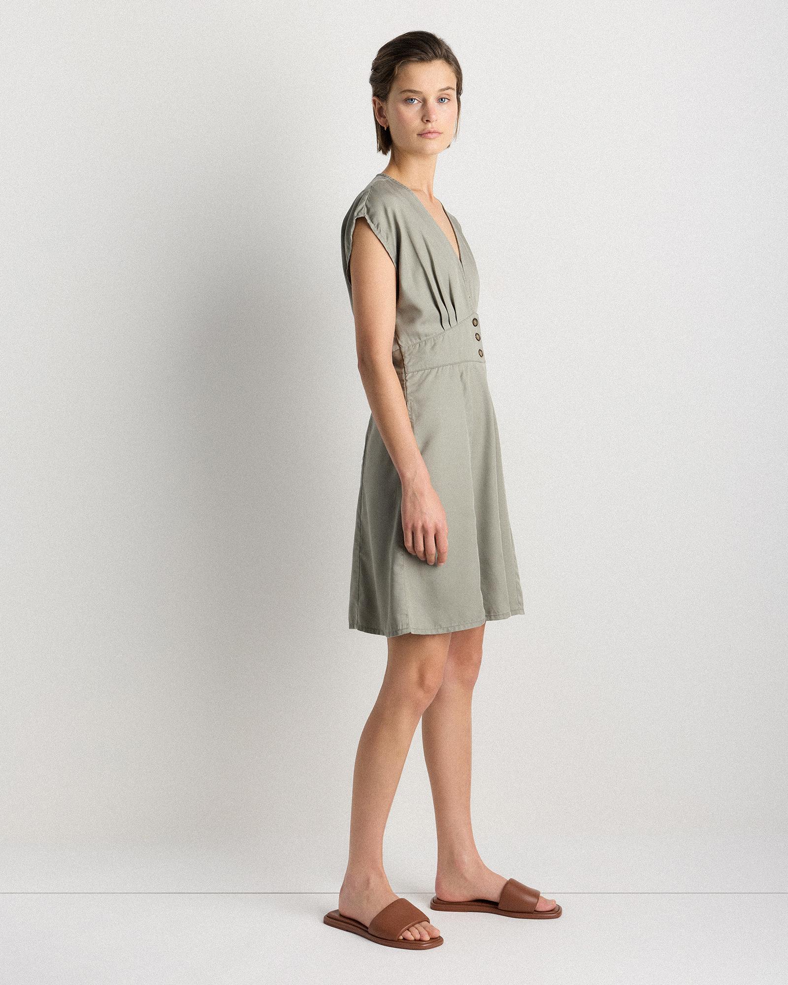 Quince | Women's Vintage Wash Tencel Button Front Dress Product Image