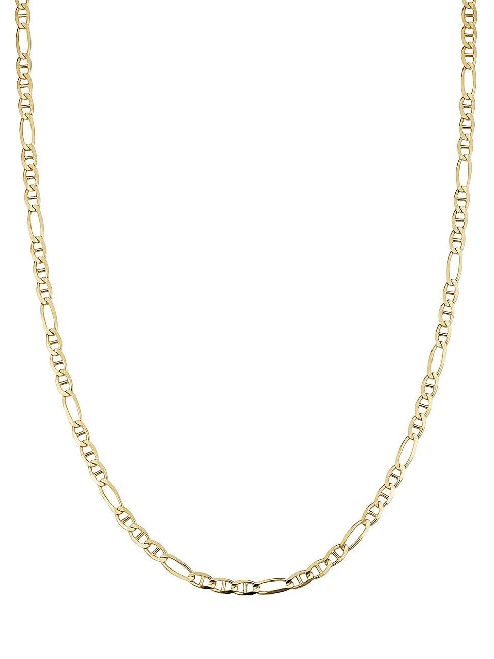 Mens 14K Yellow Solid Gold Figarucci Chain Product Image
