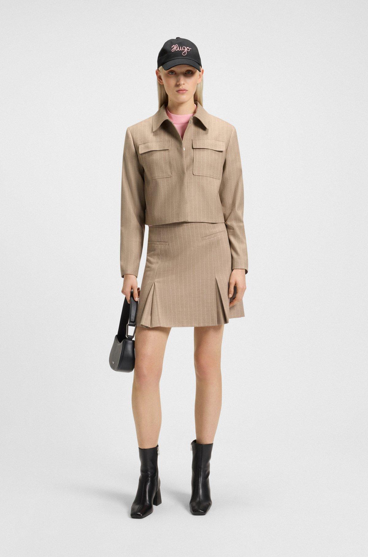 Relaxed-fit blazer in pinstripe flannel Product Image