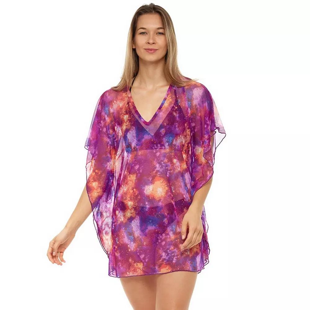 Women's Jordan Taylor Printed Mesh Kaftan Swim Cover-Up,  Product Image