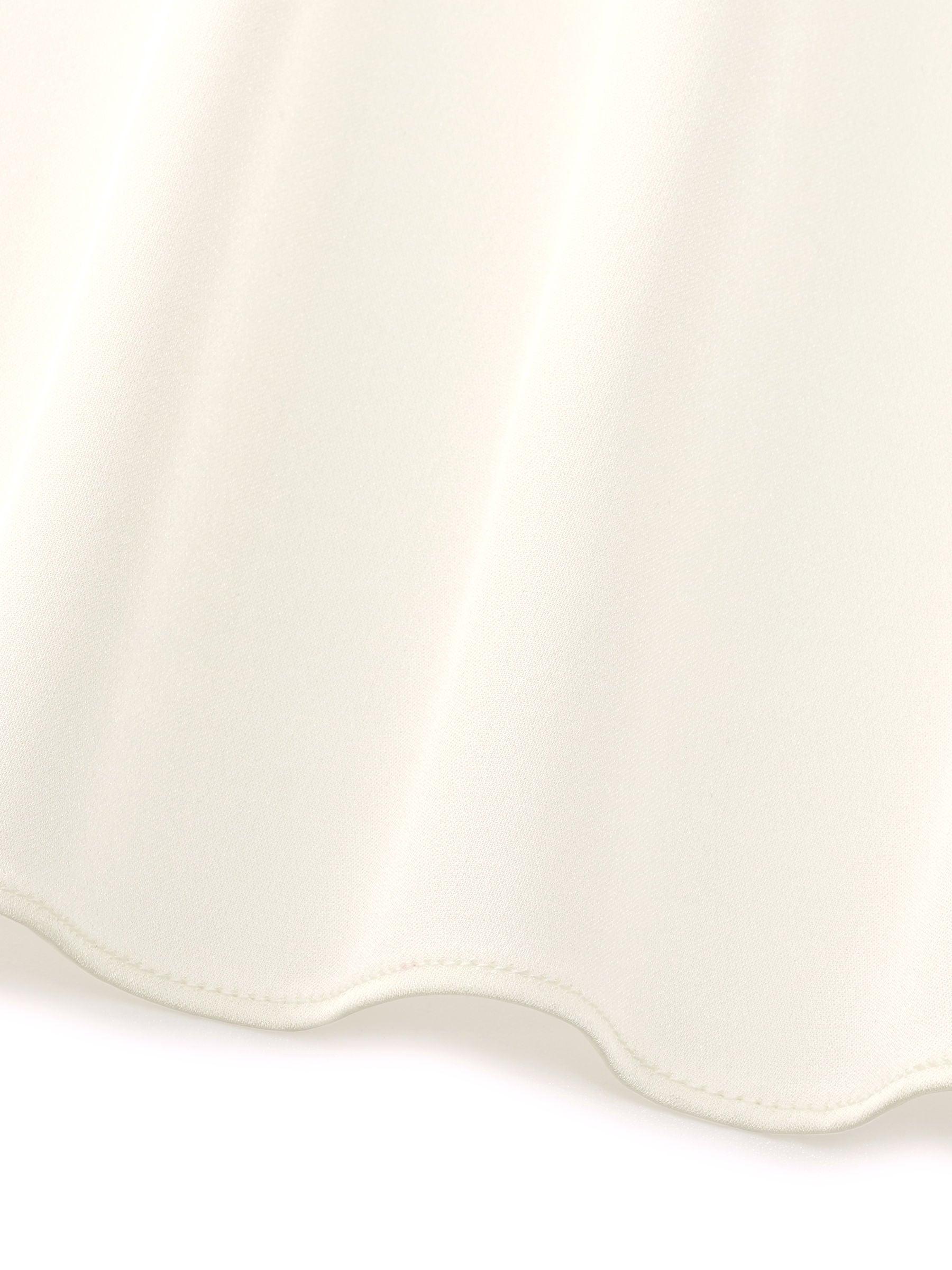 22MM Mulberry Silk Tie Neck Women 3/4 Sleeve Blouse Product Image
