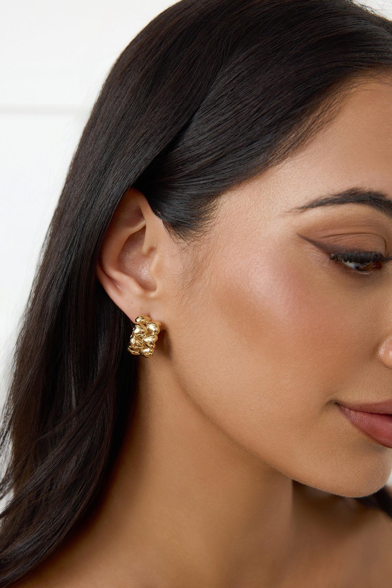 Spread Love Earrings Gold Product Image