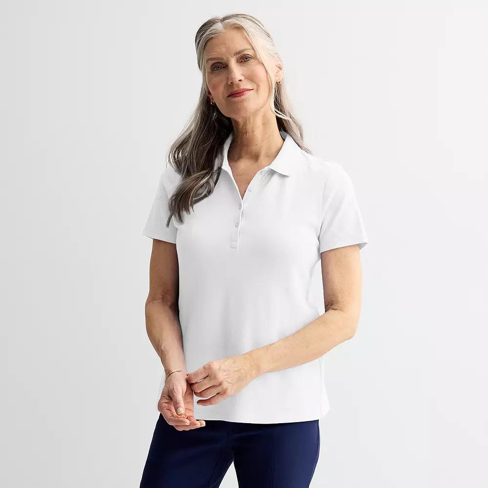 Women's Croft & Barrow® Essential Polo,  Product Image