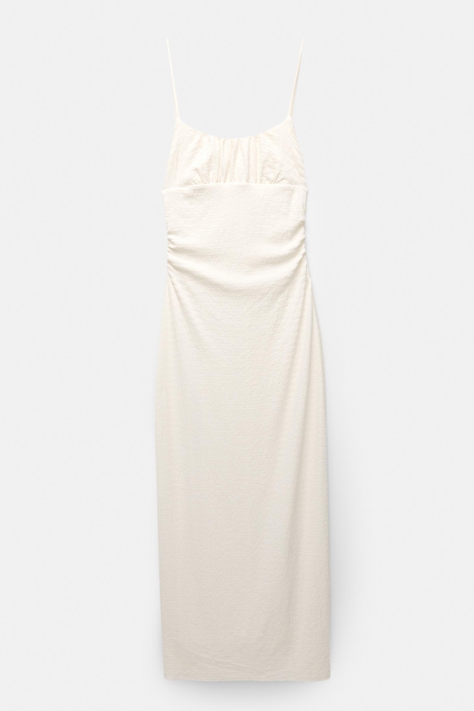 Crepe midi dress Product Image