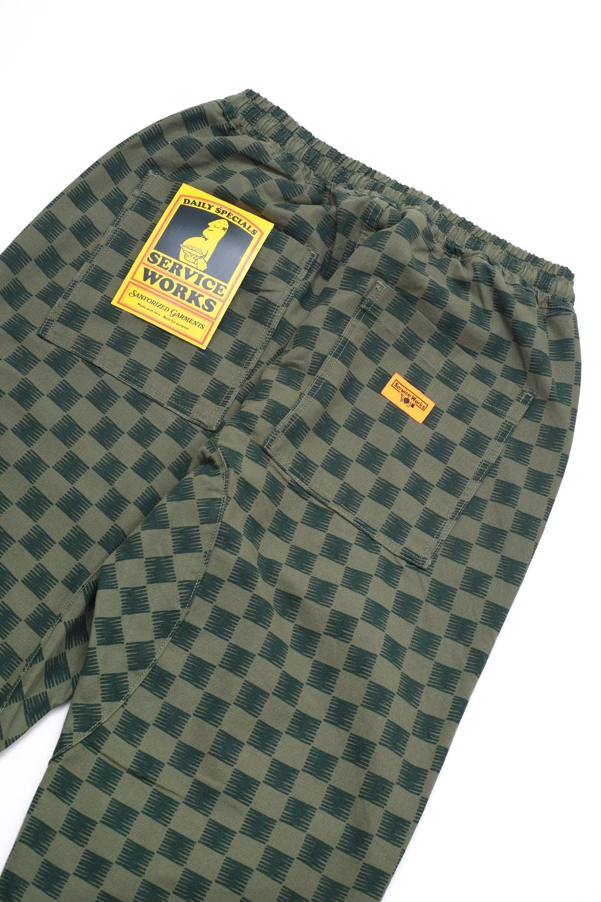 Service Works - Classic Chef Pants - Green Checker Product Image
