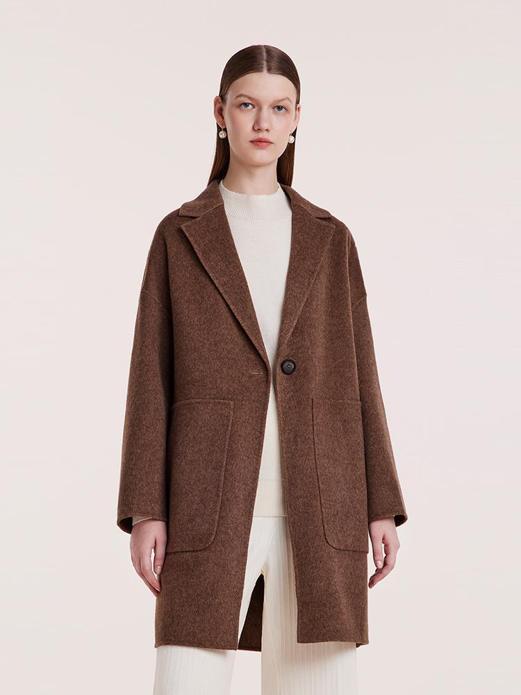 Pure Cashmere Double-Faced Women Coat Product Image