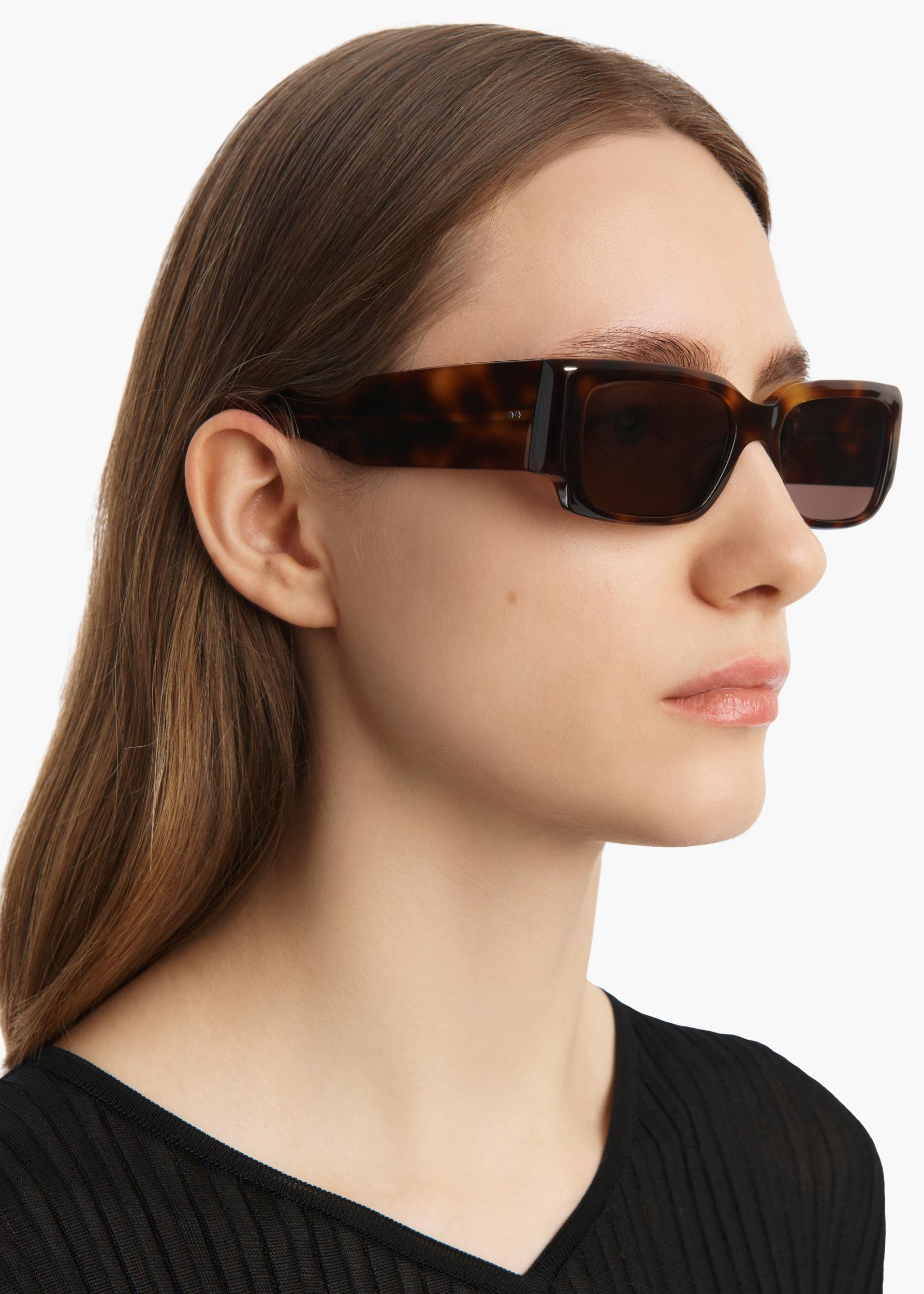 KHAITE x Oliver Peoples 1995C in Dark Mahogany and Brown Product Image