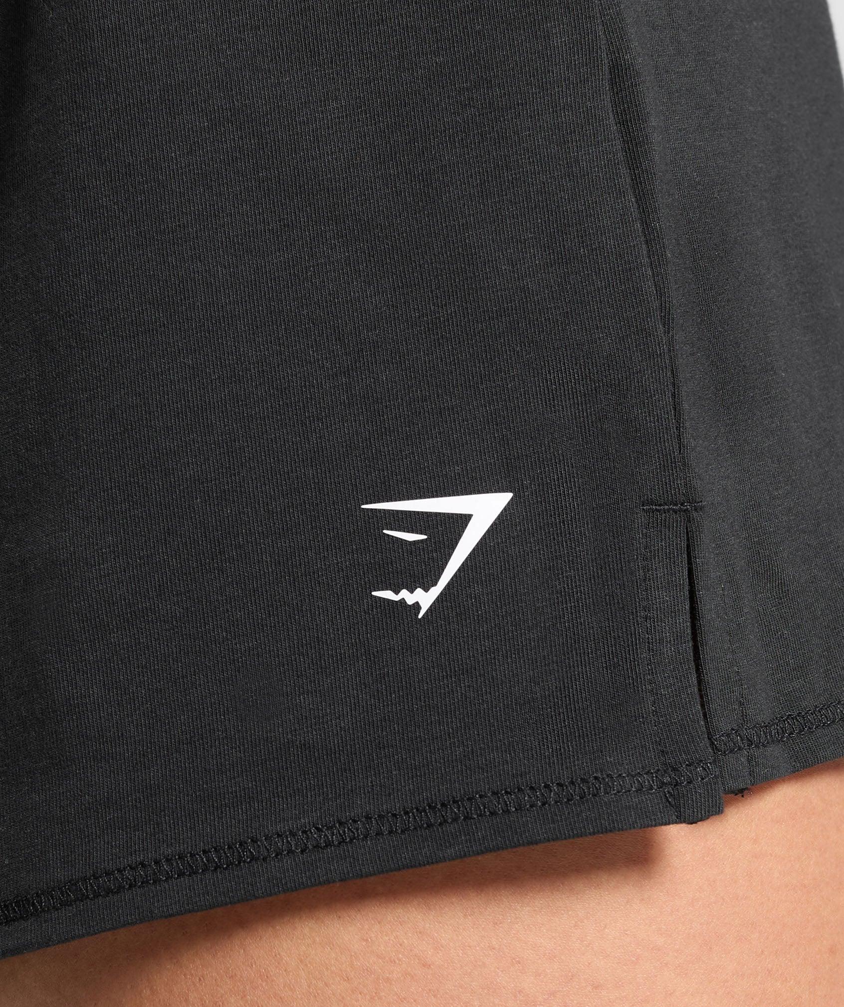 Gymshark Your Plate or Mine Cotton Shorts - Black Female Product Image