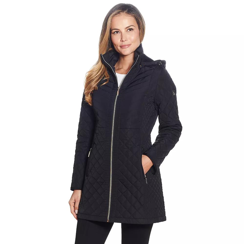 Women's Gallery Faux-Fur Hood Quilted Jacket,  Product Image