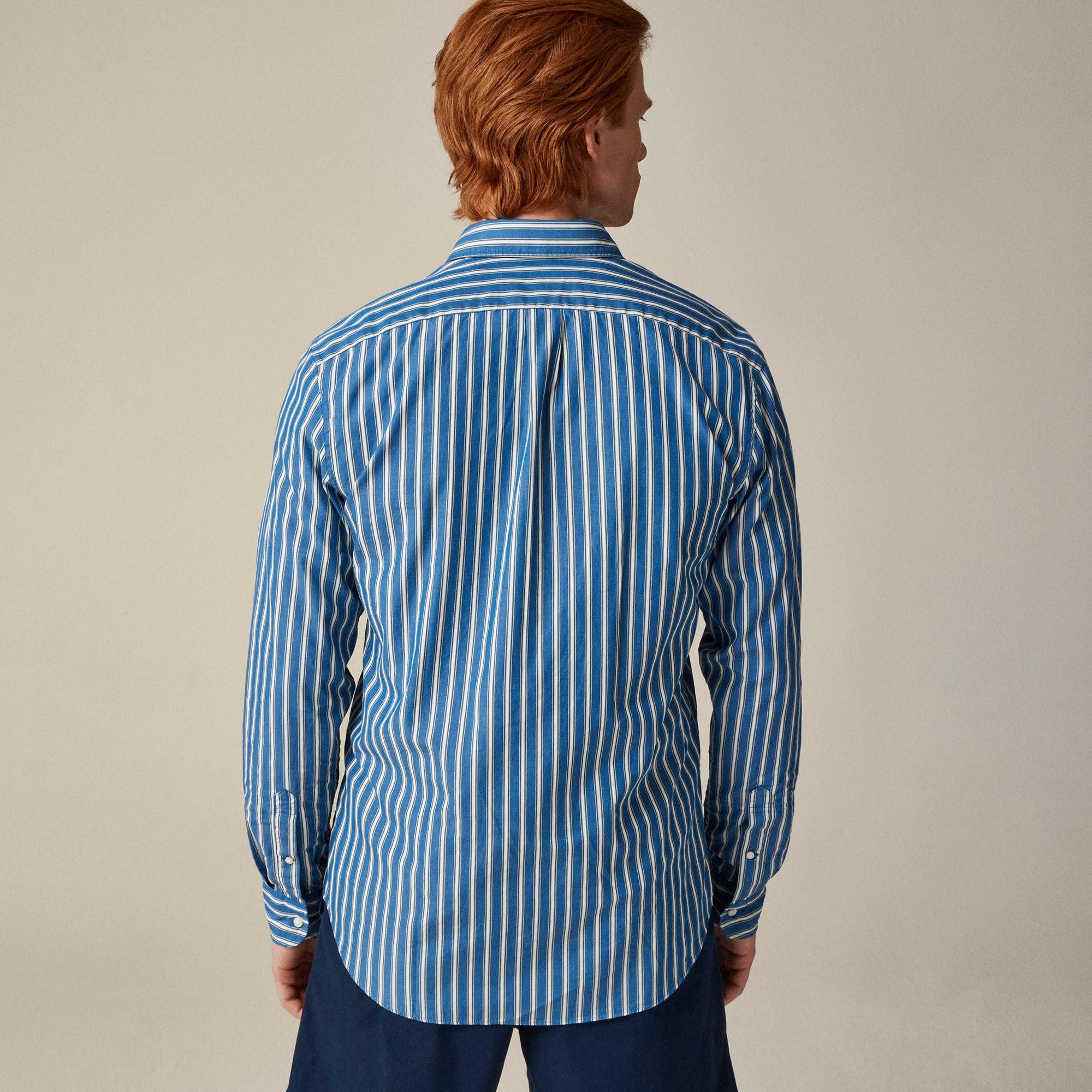 Secret Wash cotton poplin shirt with point collar Product Image