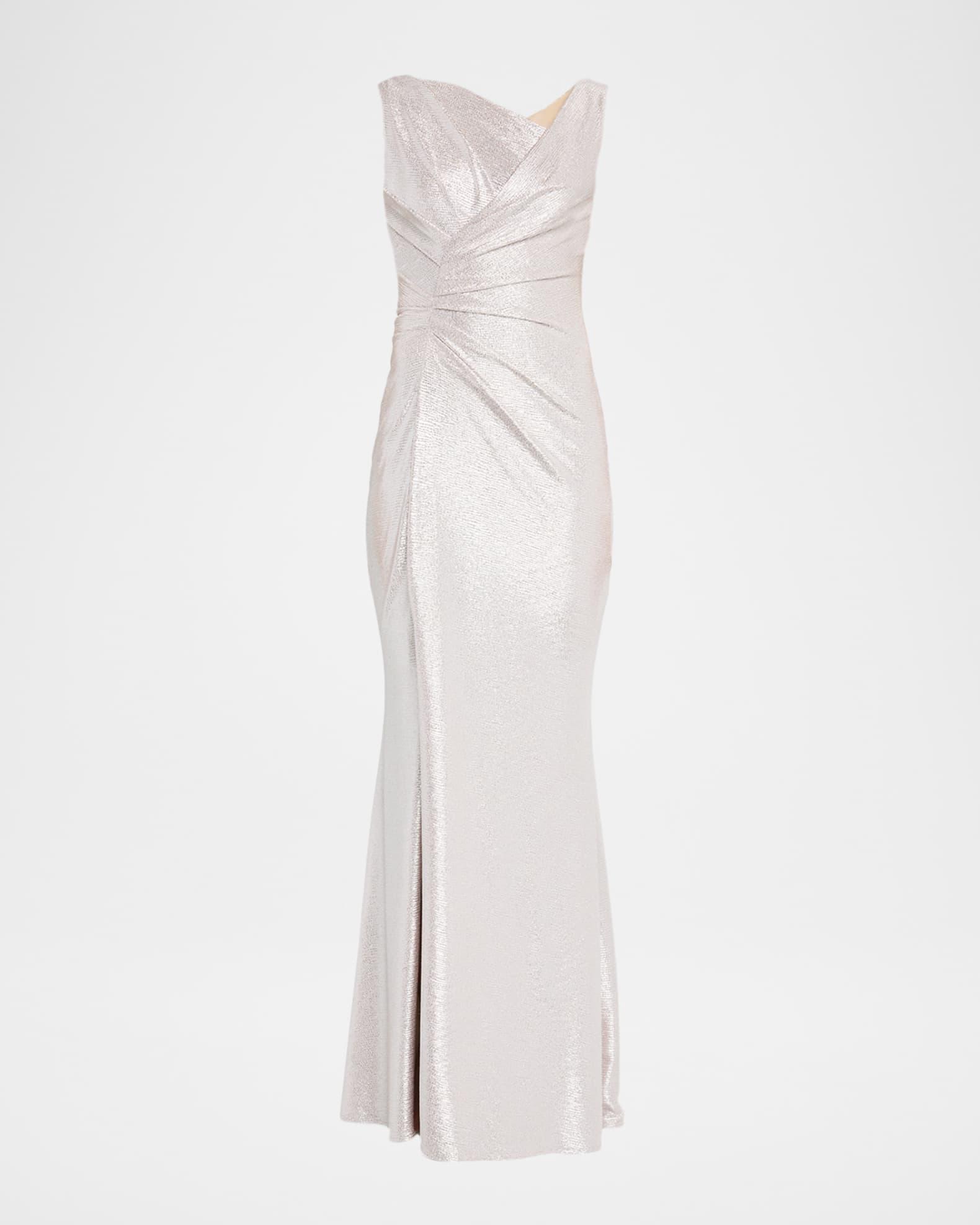 Sleeveless Mirrorball Stretch Gown Product Image