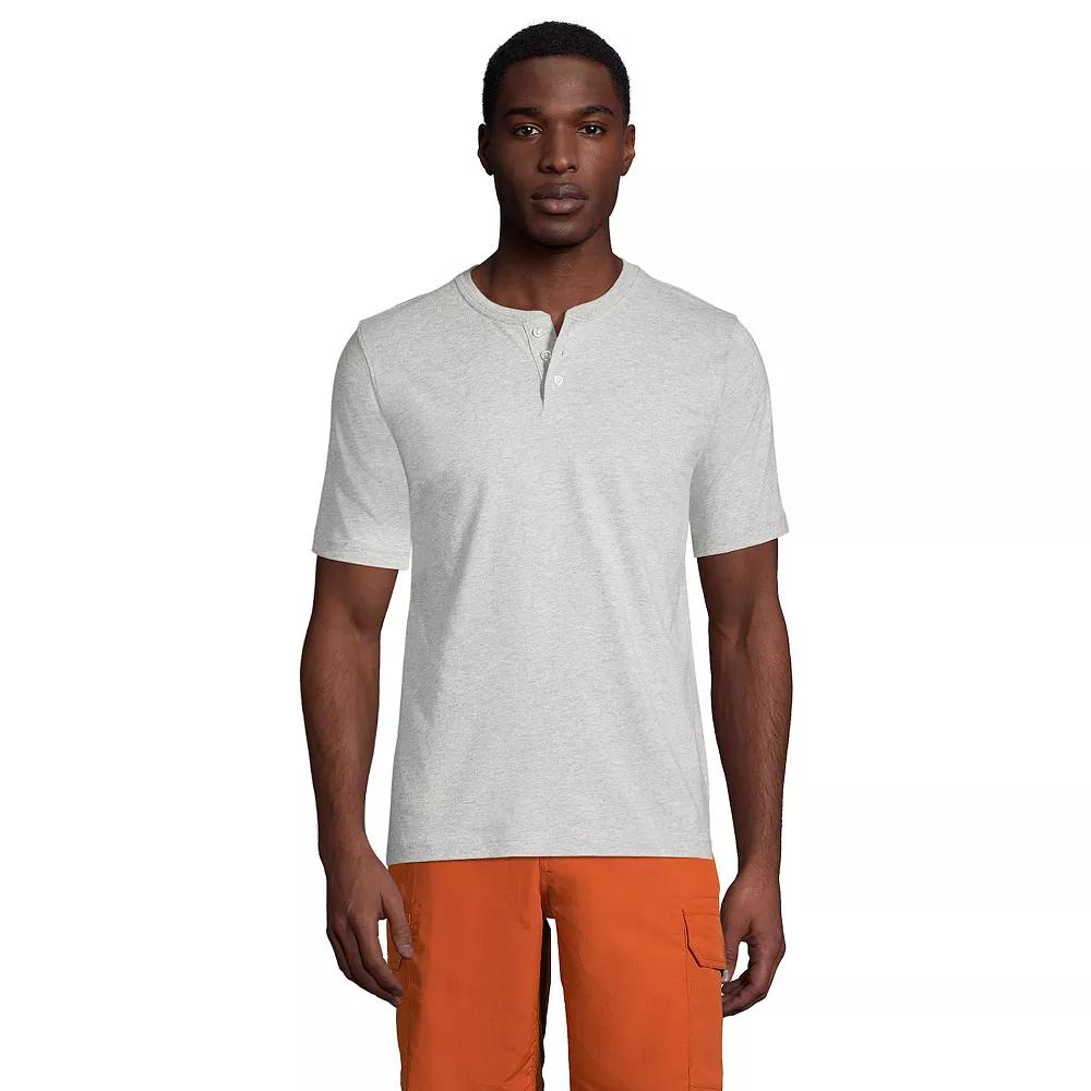 Men's Lands' End Classic-Fit Super-T Henley,  Product Image