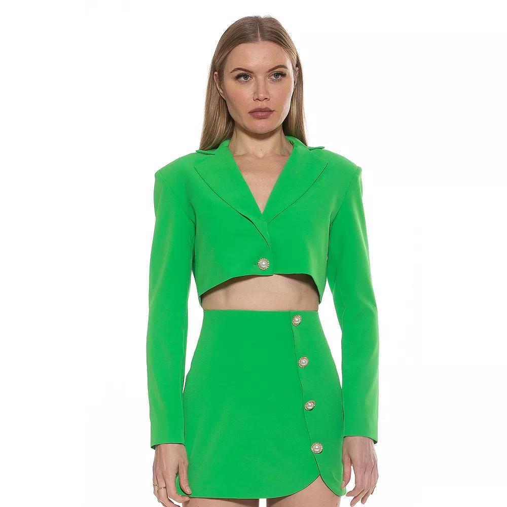 Women's ALEXIA ADMOR Jane Cropped Long Sleeve Jacket,  Product Image
