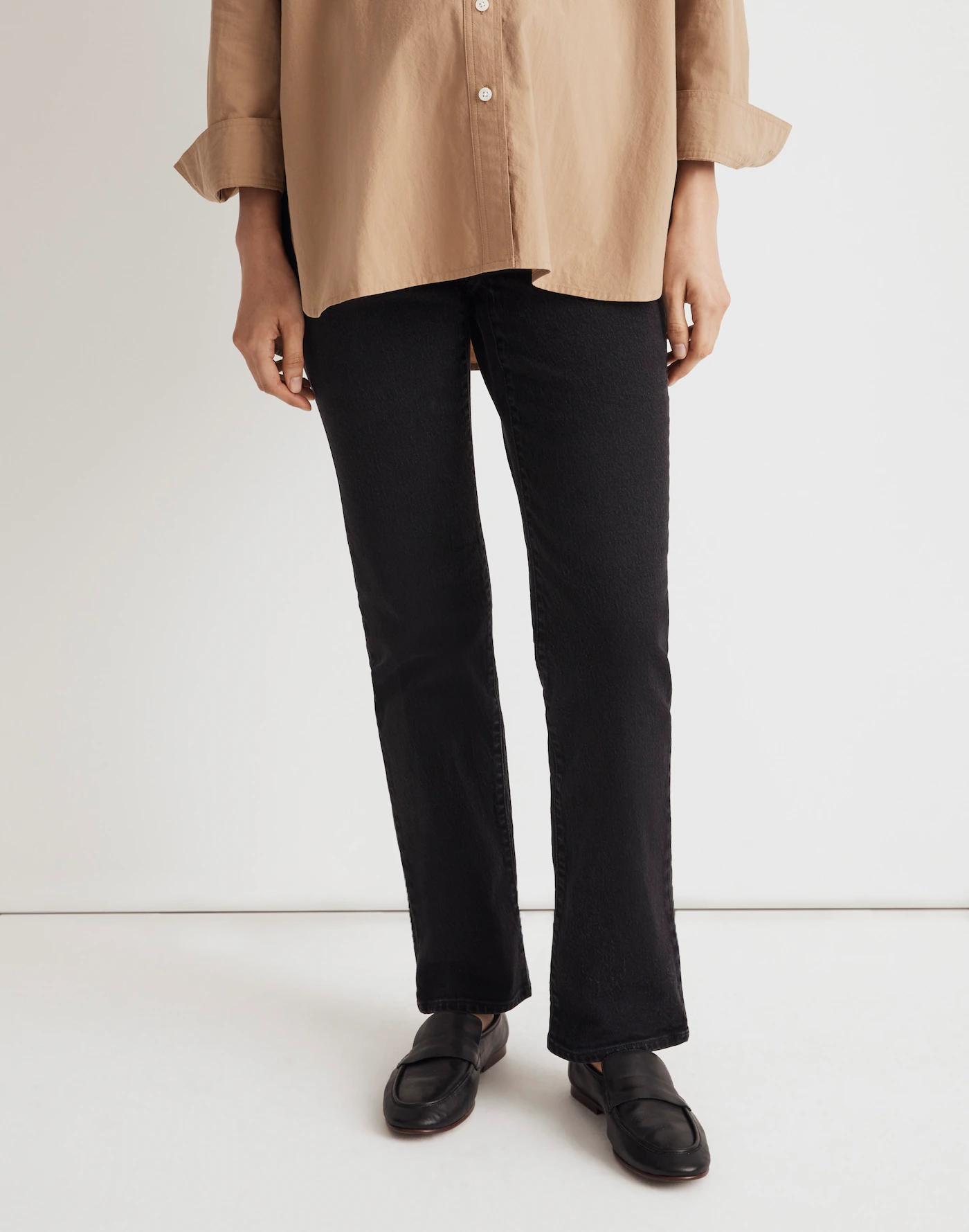 The Maternity Over-The-Belly '90s Straight Jean in Belmere Wash Product Image