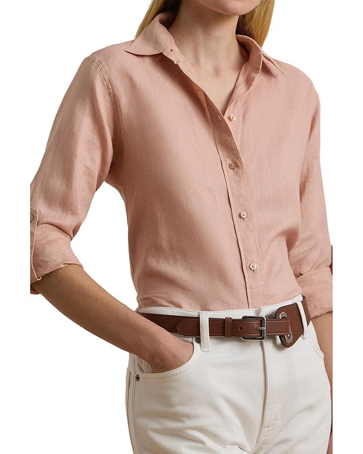 Women's Lauren Ralph Lauren Relaxed Fit Linen Shirt Product Image