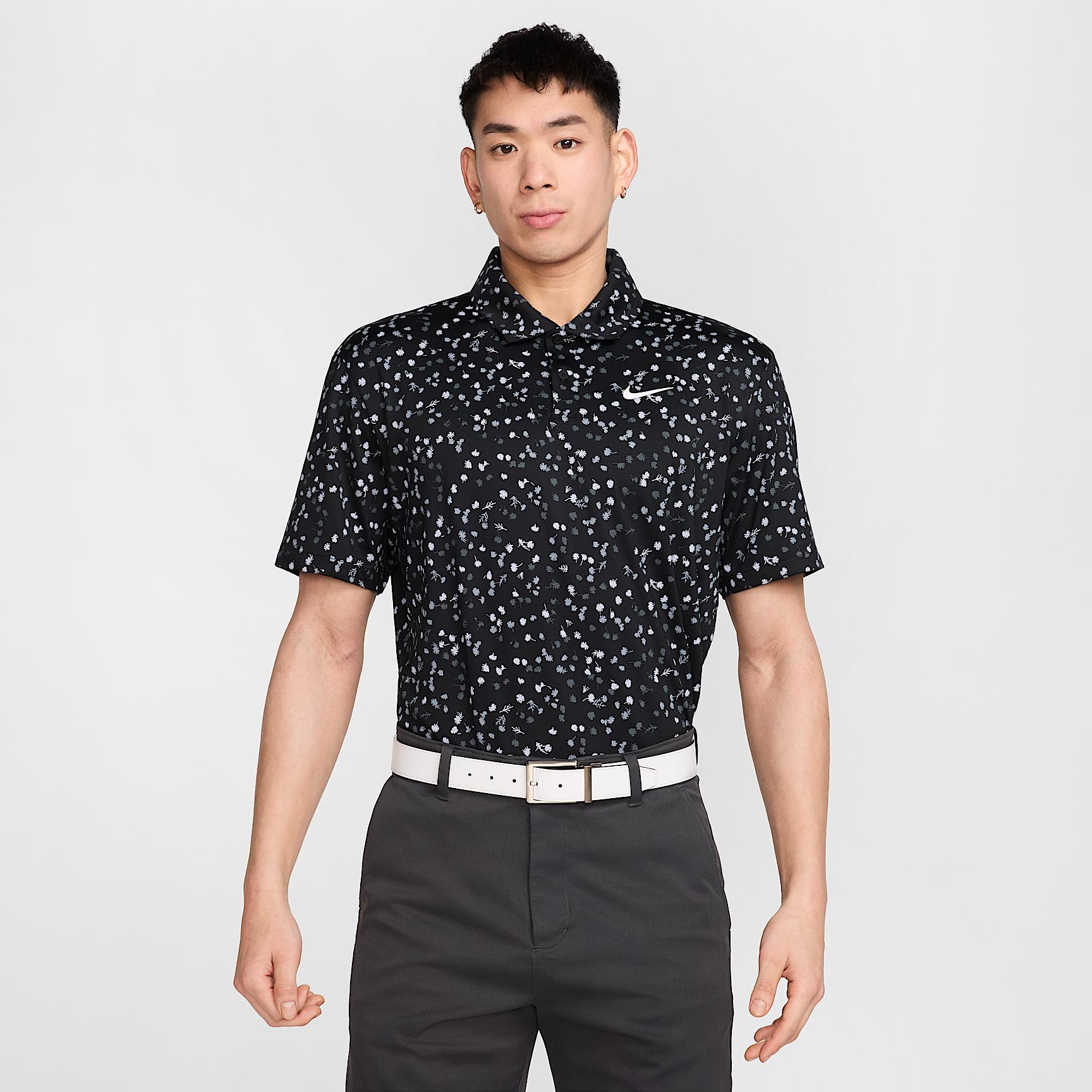Nike Mens Dri-FIT Tour Floral Golf Polo | DX6089-010 Product Image